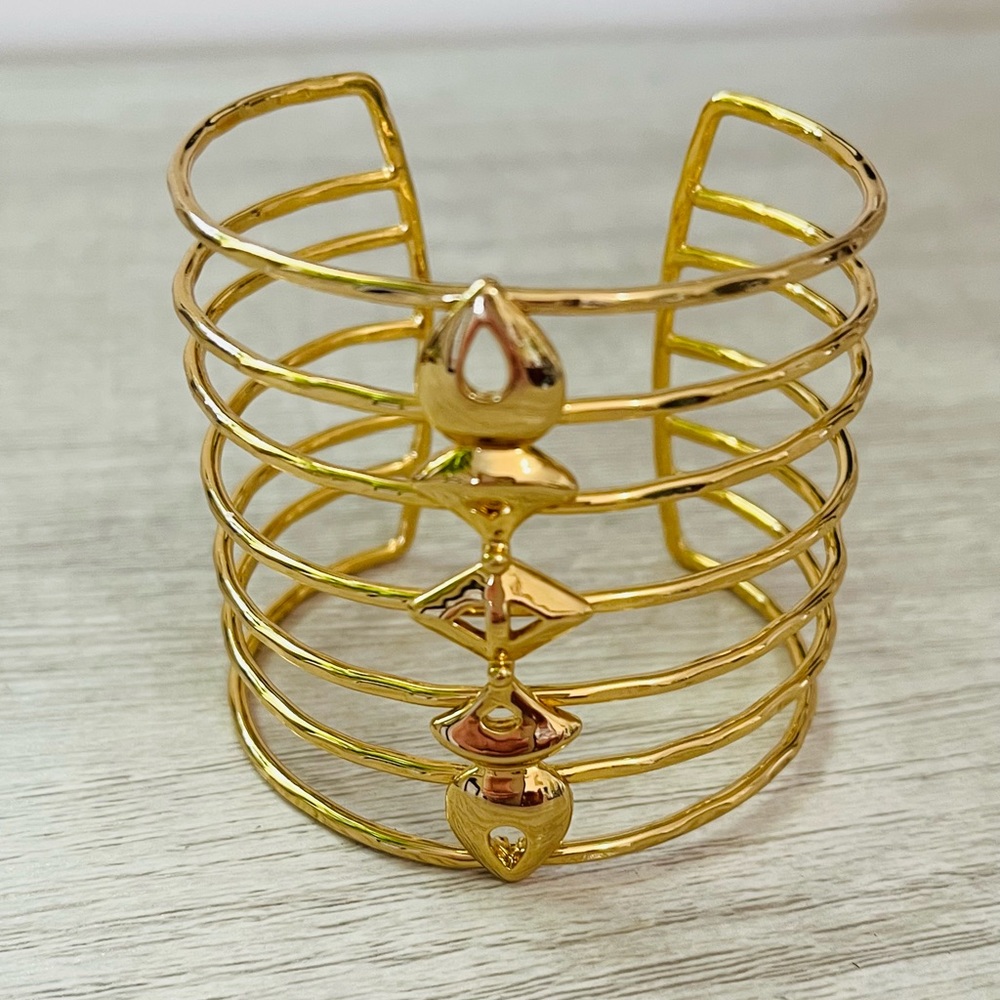 Stella & Dot Becker Cuff Bracelet Gold